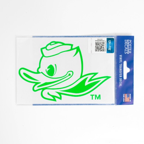 Fighting Duck, Potter Decals, Decal - Transfer Decals, Home & Auto, 4", Monochrome, Vinyl, 141468, Neon Green